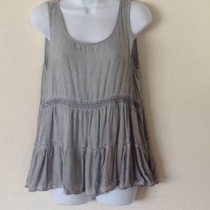 Boho, Dusty blue top! Perfect for layering.